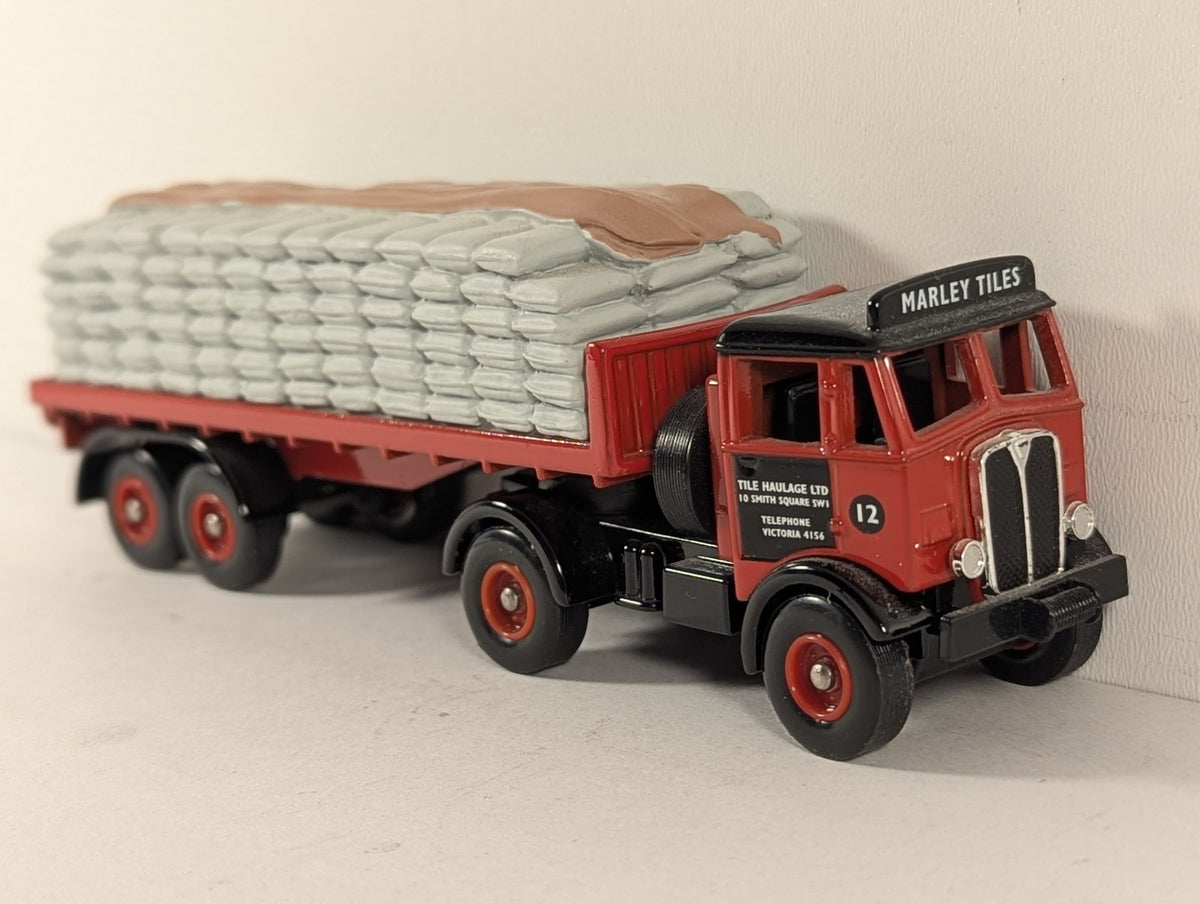 Lledo OO Gauge AEC Mammoth Flatbed Trailer & Slagload - Marley Tiles