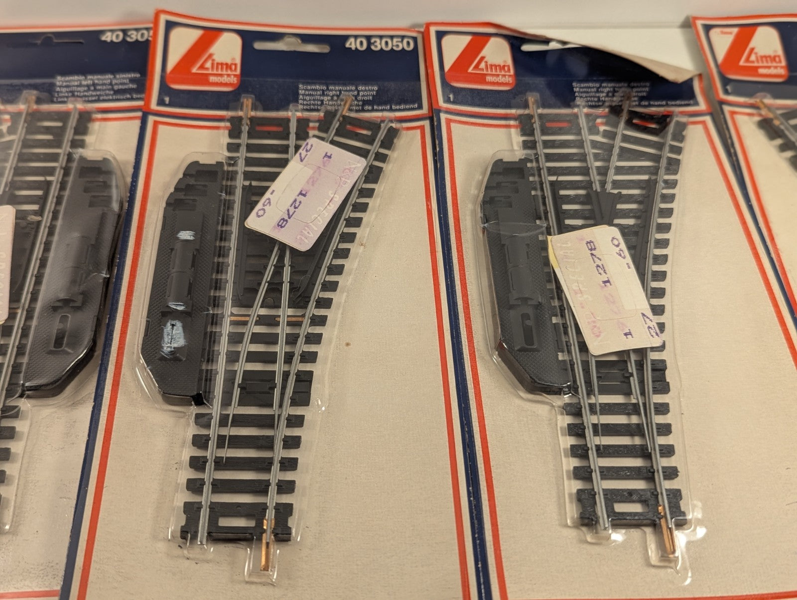 Lima OO Gauge 40 3050 40 3051 Left and Right Hand Manual Points Job