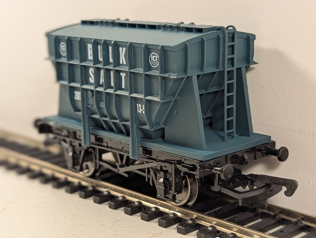 Dapol OO Gauge ICI Salt Presflo Wagon Goods Wagon ICI Bulk Salt Blue B725
