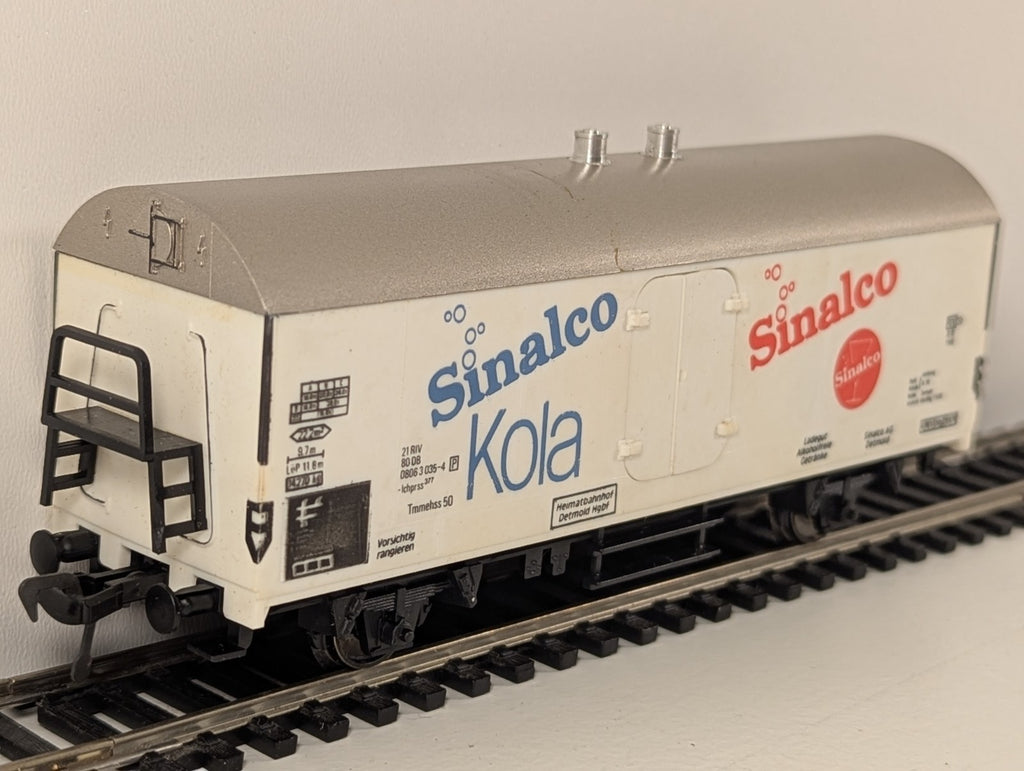 Herkat HO 2-Axle Refrigerated Wagon Sinalco Kola DB boxed