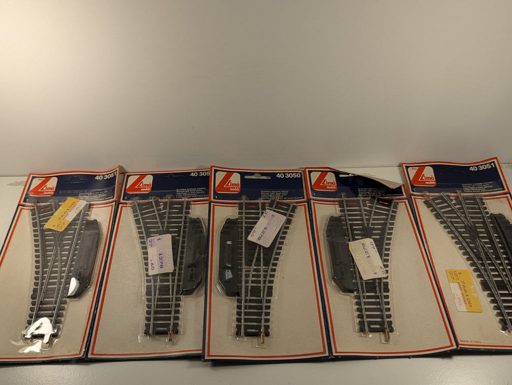 Lima OO Gauge 40 3050 40 3051 Left and Right Hand Manual Points Job