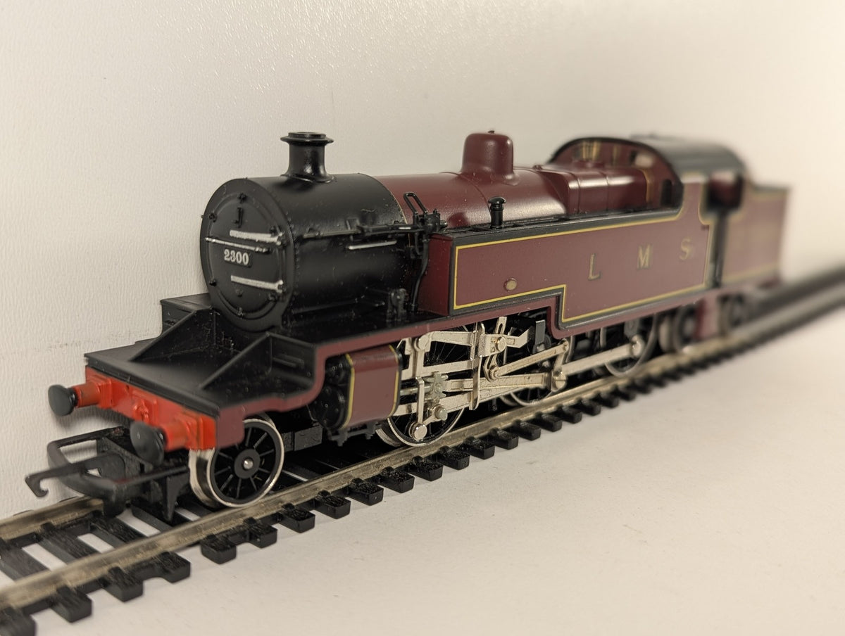 Hornby OO Gauge Class 4P Fowler 2-6-4T Steam Locomotive 2300 LMS Crimson Lake