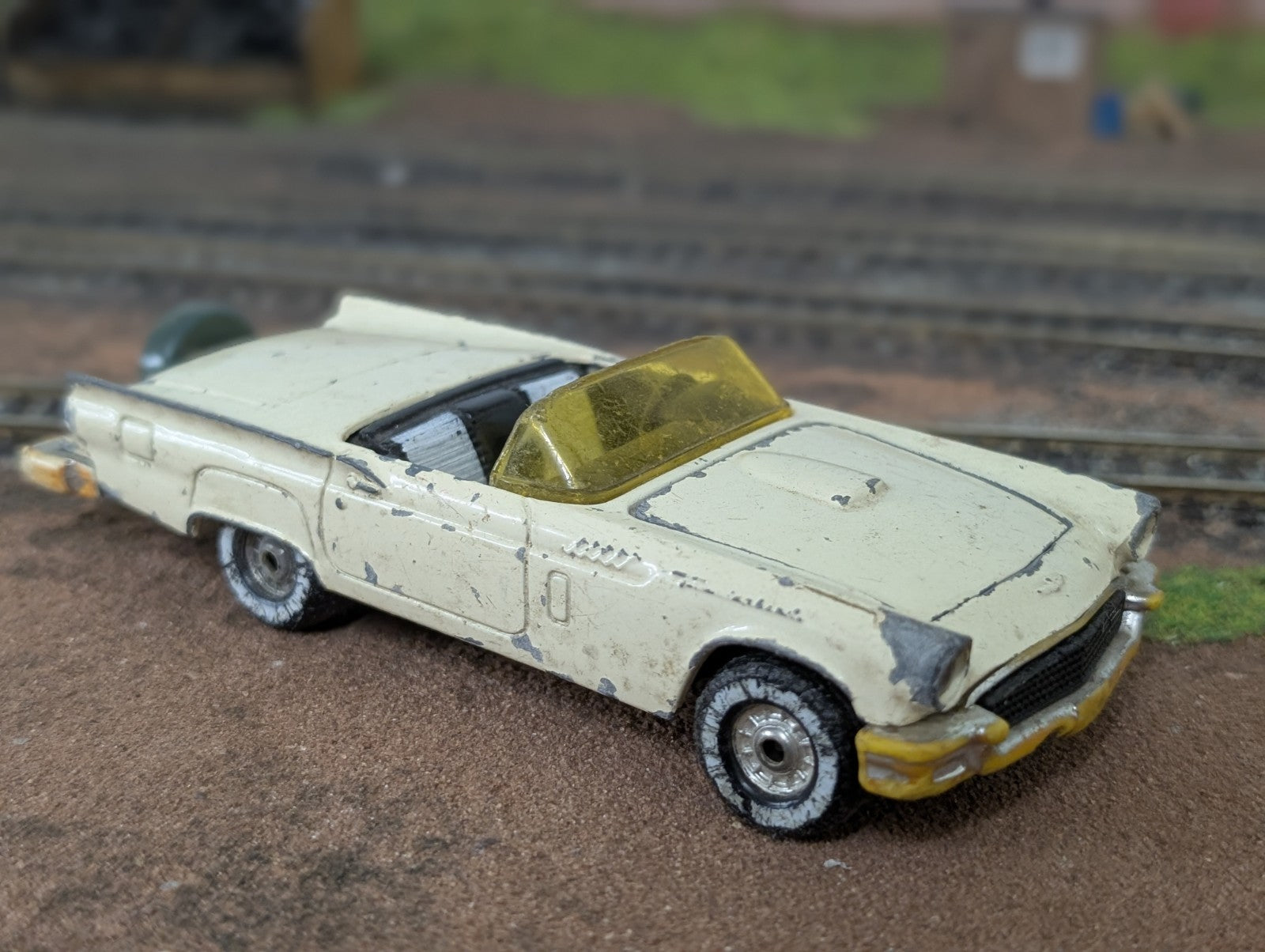 White 1955 Ford Thunderbird Corgi Vintage 5" Diecast Car 011824AST-M