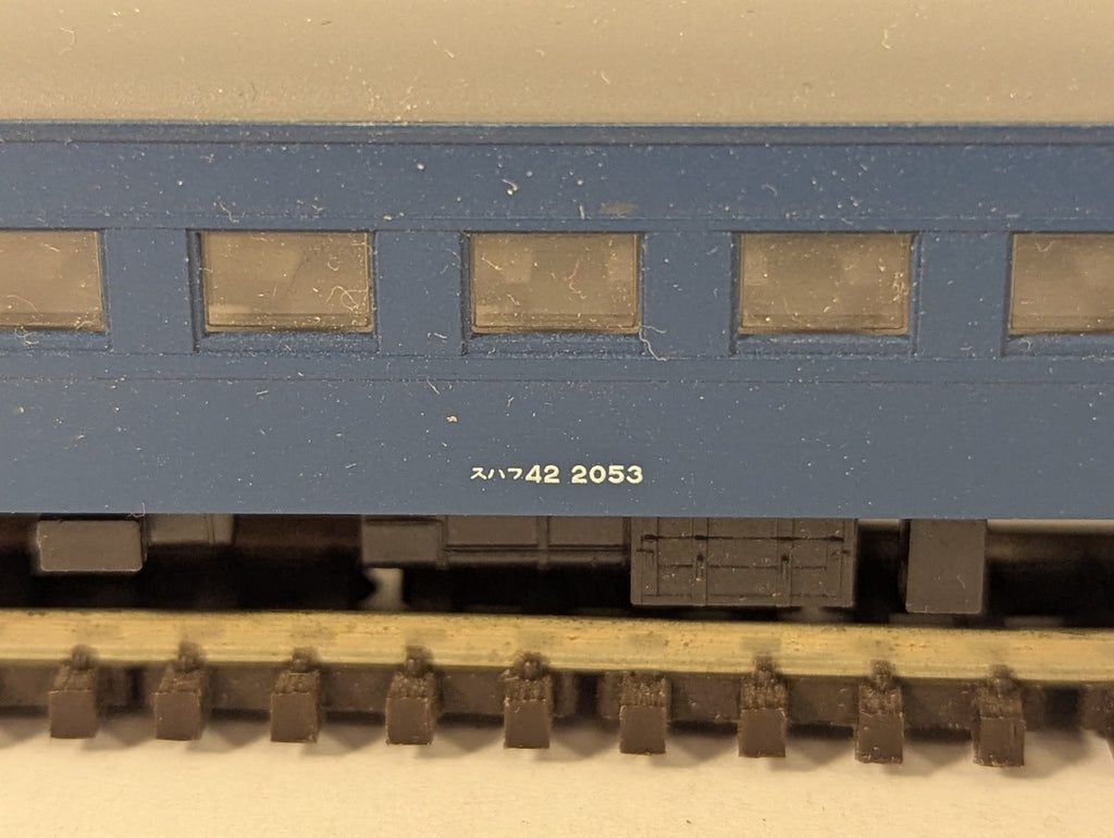 Kato N Gauge SuHaFu 42 Blue Passenger Coach スハフ42 2053 JNR Blue 5019-2