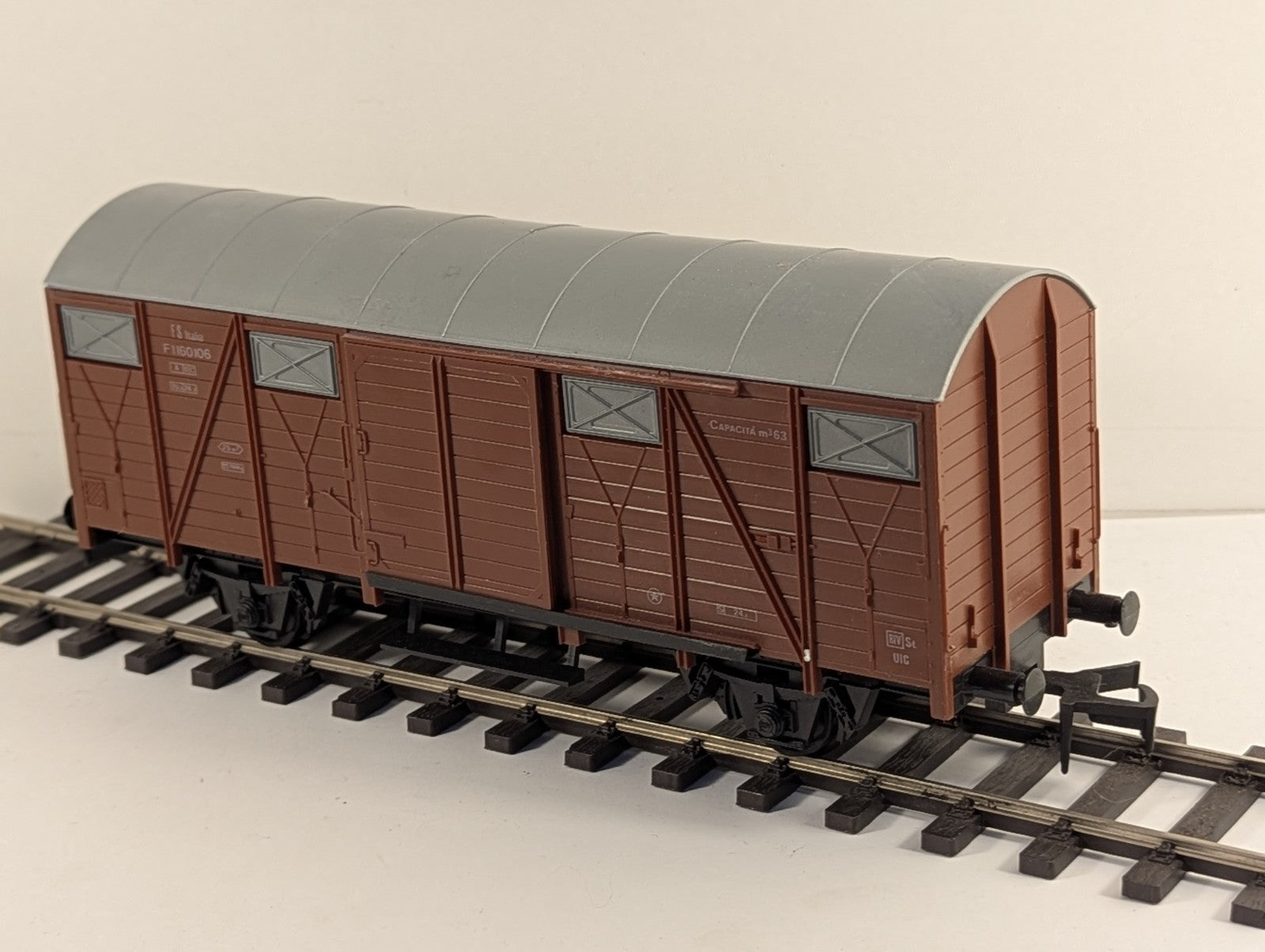 Lima O Gauge FS Type F Box Van Goods Wagon F1160106 FS Brown