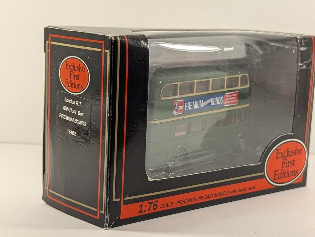 Exclusive First Editions 1:76 London R.T. With Roof Box Bus RT 602