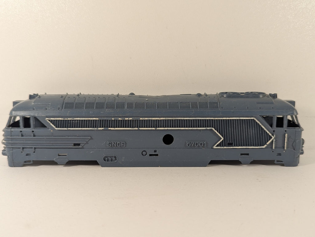 Jouef HO Scale SNCF Class BB 67001 Diesel Locomotive Body Shell SNCF Blue