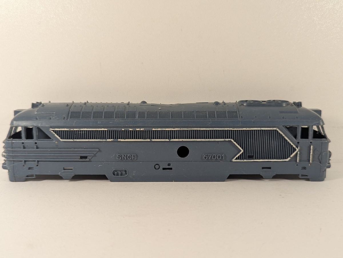Jouef HO Scale SNCF Class BB 67001 Diesel Locomotive Body Shell SNCF Blue
