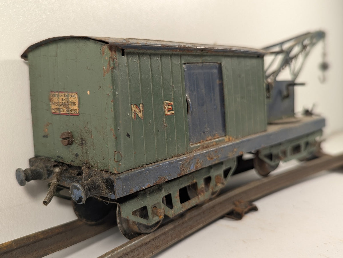 Hornby Series O Gauge No. 2 Breakdown Crane Wagon NE Green