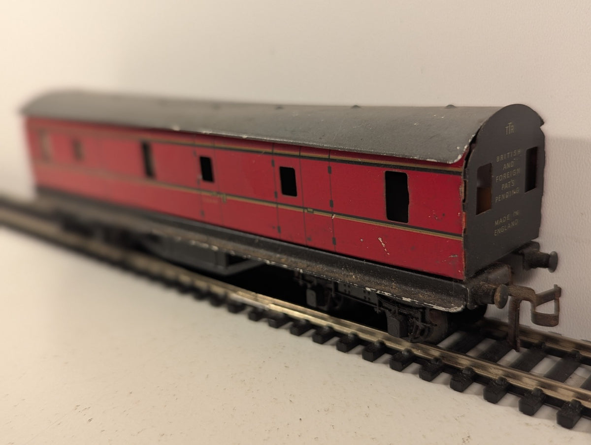Trix Twin Railway OO Gauge LMS Brake Third Tinplate Coach Passenger Coach 7055