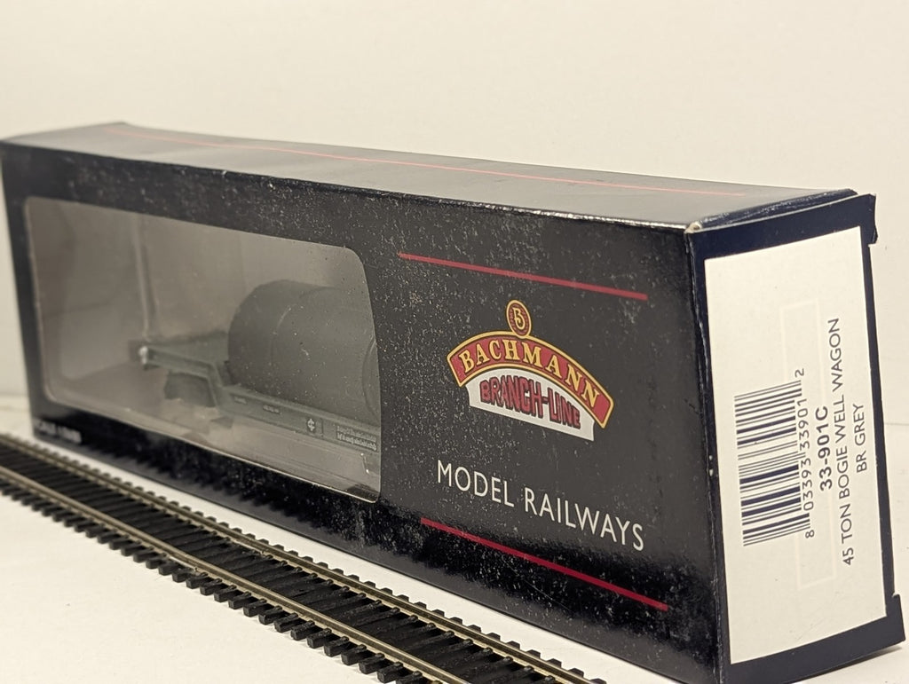 Bachmann OO Gauge 45 Ton Bogie Well Wagon Goods Wagon W 41973 BR Grey 33-901C