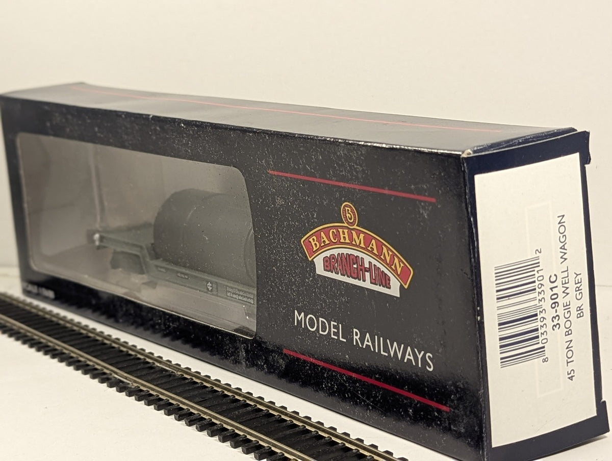 Bachmann OO Gauge 45 Ton Bogie Well Wagon Goods Wagon W 41973 BR Grey 33-901C