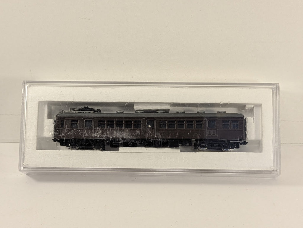 N Gauge JNR Class Moha 60 Electric Railcar Moha 60018 JNR Brown