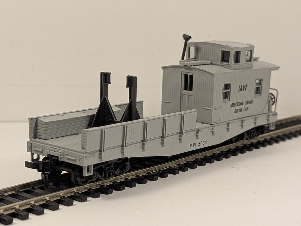 Athearn HO Scale Wrecking Crane Boom Car Rolling Stock MW 5634