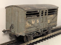 Kitbuilt OO Gauge LMS Large Cattle Wagon Goods Wagon 8456 LMS Grey