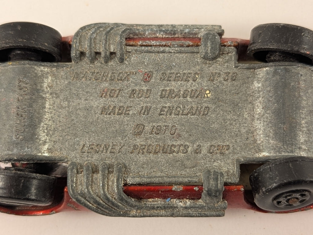 Matchbox Hot Rod Draguar Die-cast Car Red 36