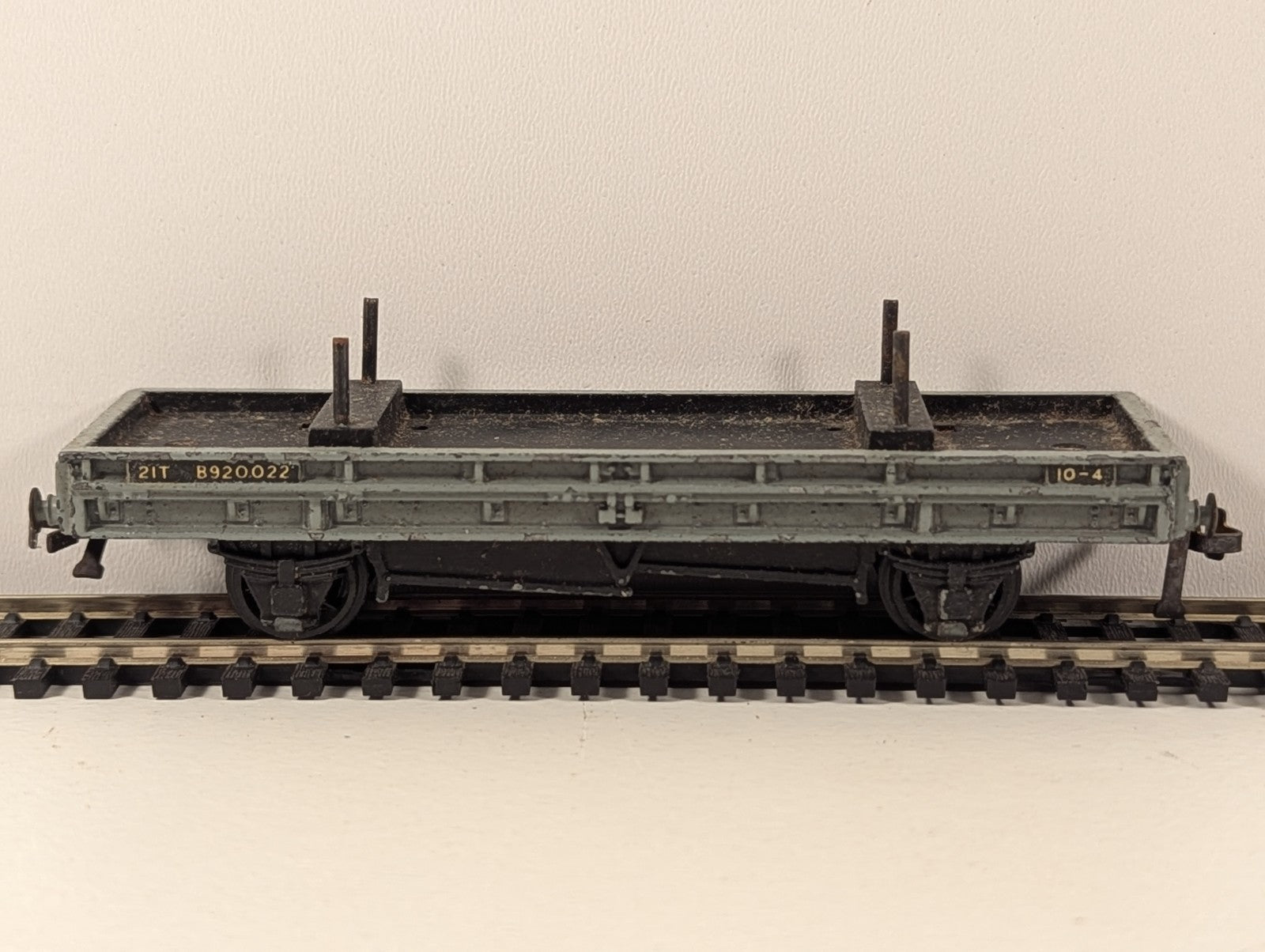 Hornby Dublo 21-Ton Double Bolster Wagon B920022 BR Grey (OO Gauge)