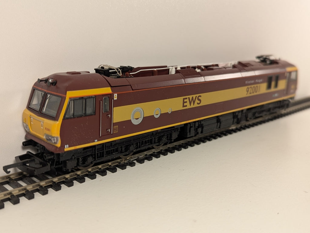 Lima L204672 Class 92 92001 “Victor Hugo” in EWS Maroon Livery