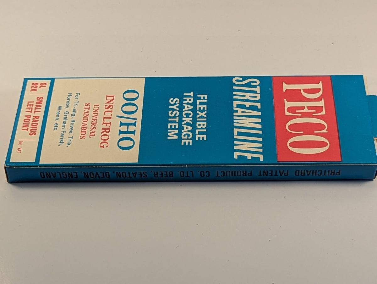 PECO SL92X OO/HO Small Radius Left Turnout Point
