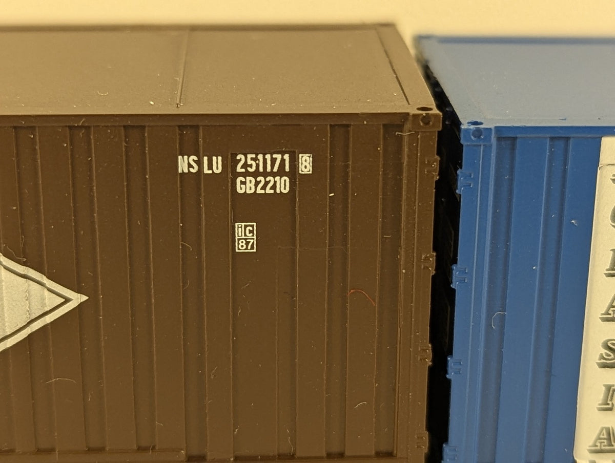 HO Gauge DB Container Flat Wagon with Norasia Containers