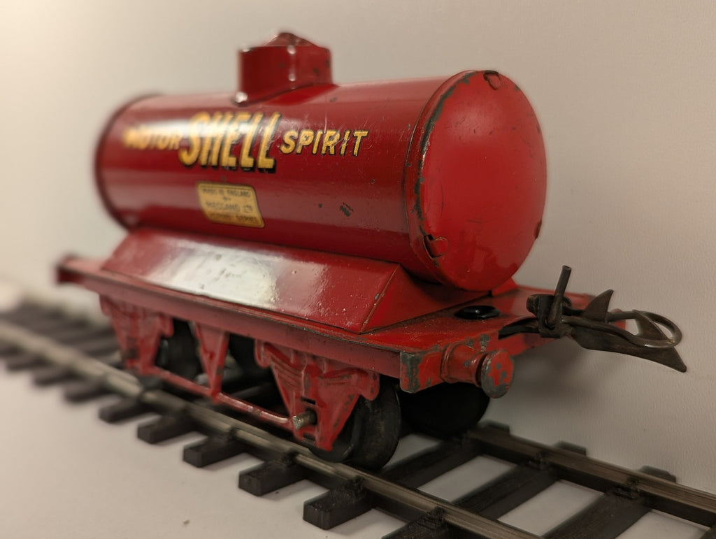 Hornby O Gauge No. 1 Motor Shell Spirit Tank Wagon Shell Red