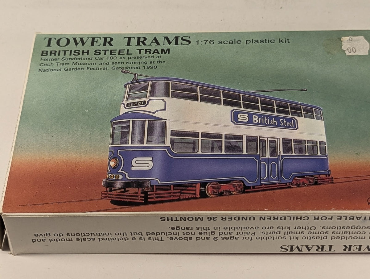 Tower Trams 1:76 Scale Former Sunderland 100 Tram Plastic Model Kit
