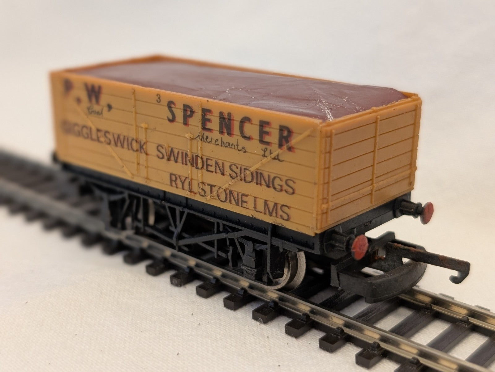 Lima OO Gauge P.W. Spencer 7 Plank Open Wagon Goods Wagon 3 P.W. Spencer