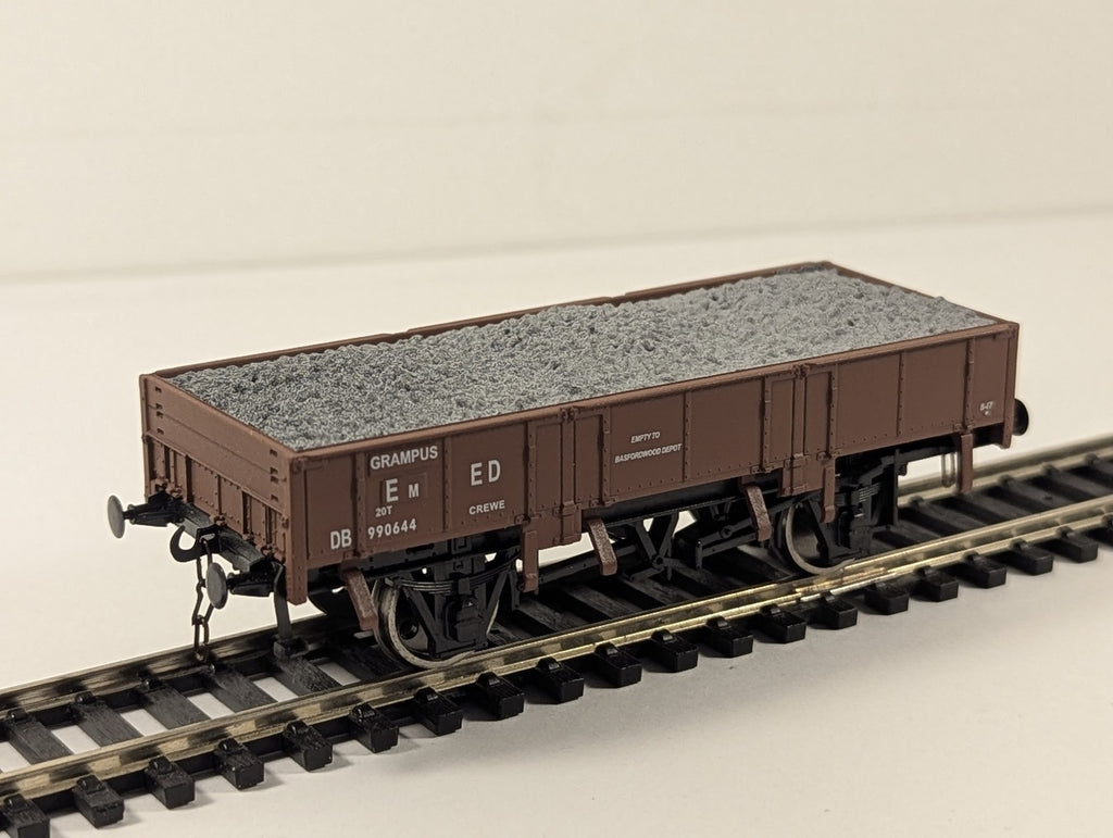 Dapol OO Gauge BR 20 Ton Grampus Ballast Wagon Goods Wagon DB 990644