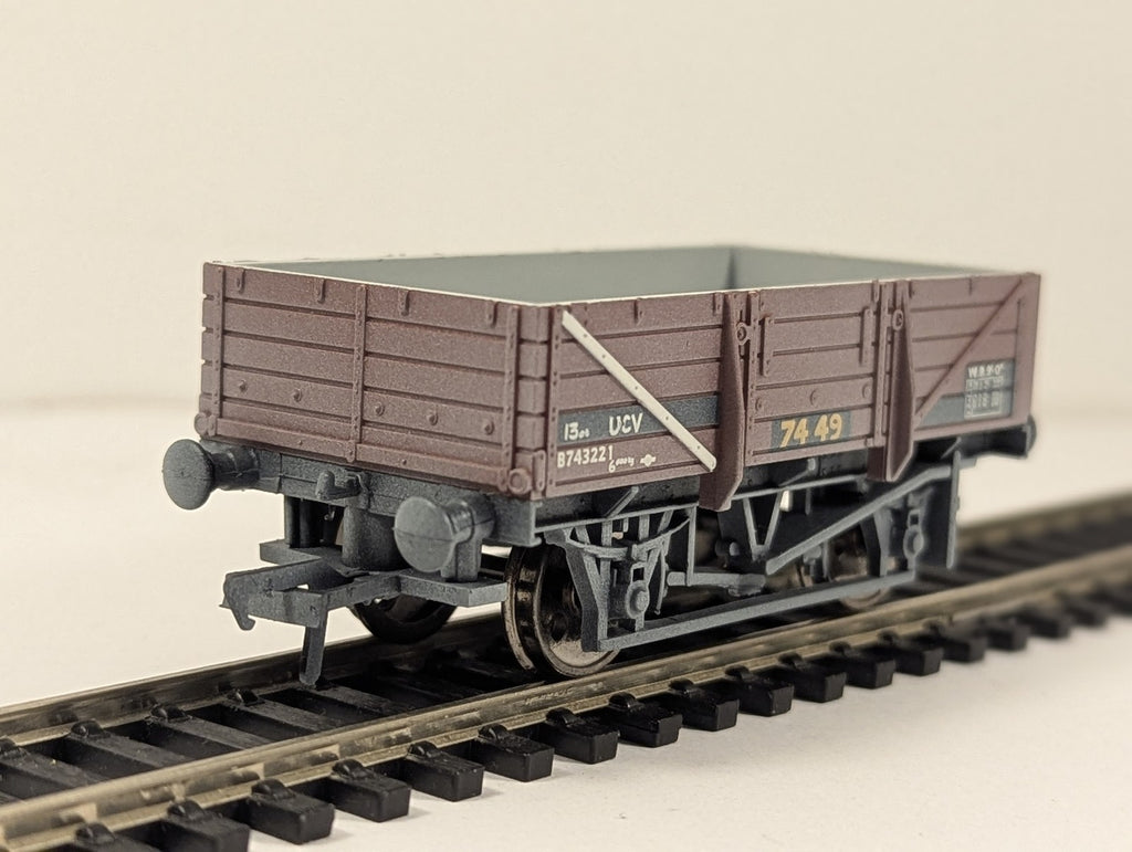 Bachmann OO Gauge 5 Plank China Clay Wagon without Hood Goods Wagon B743221