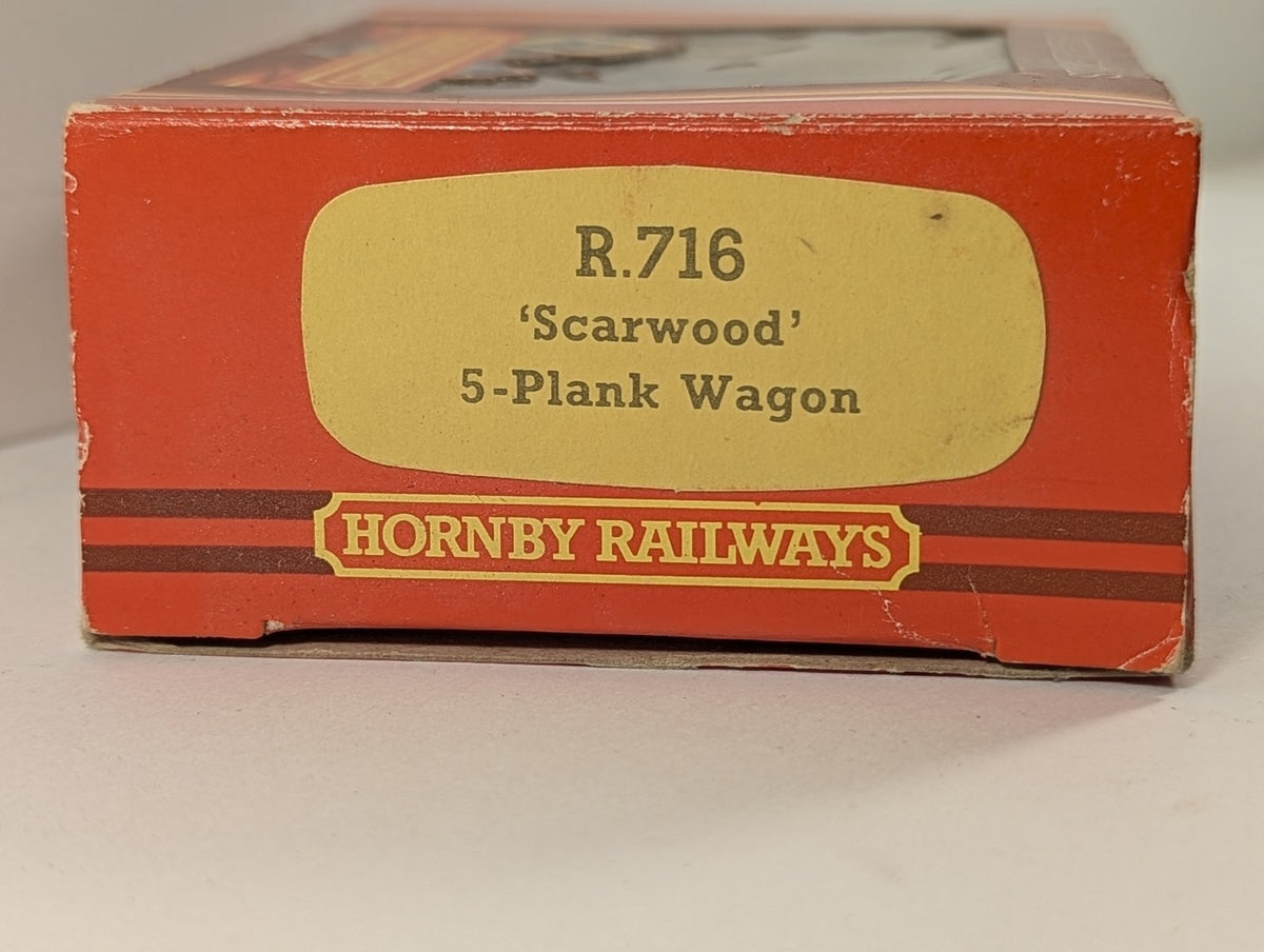 Hornby OO Gauge Scarwood 5-Plank Wagon Goods Wagon 13 Scarwood Coal Society