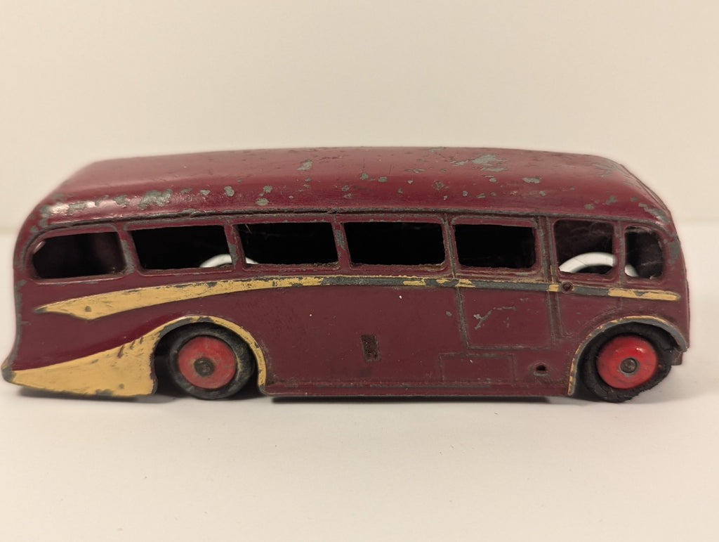 Dinky Toys 281 Luxury Coach – Maroon & Cream (1950s)