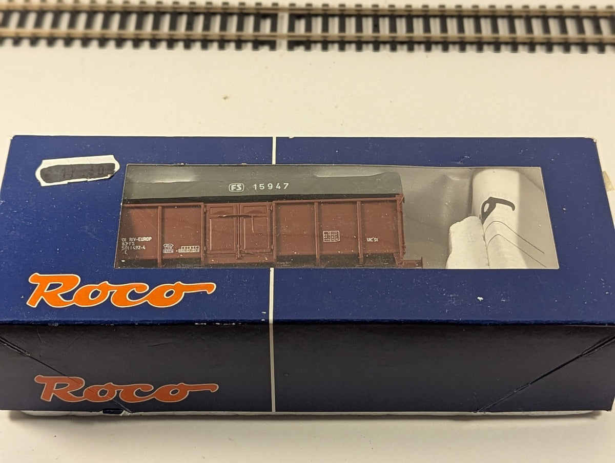 Roco HO Gauge FS Type E Open Wagon with Tarpaulin Goods Wagon 501 1 492-4