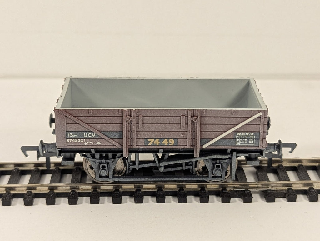 Bachmann OO Gauge 5 Plank China Clay Wagon without Hood Goods Wagon B743221
