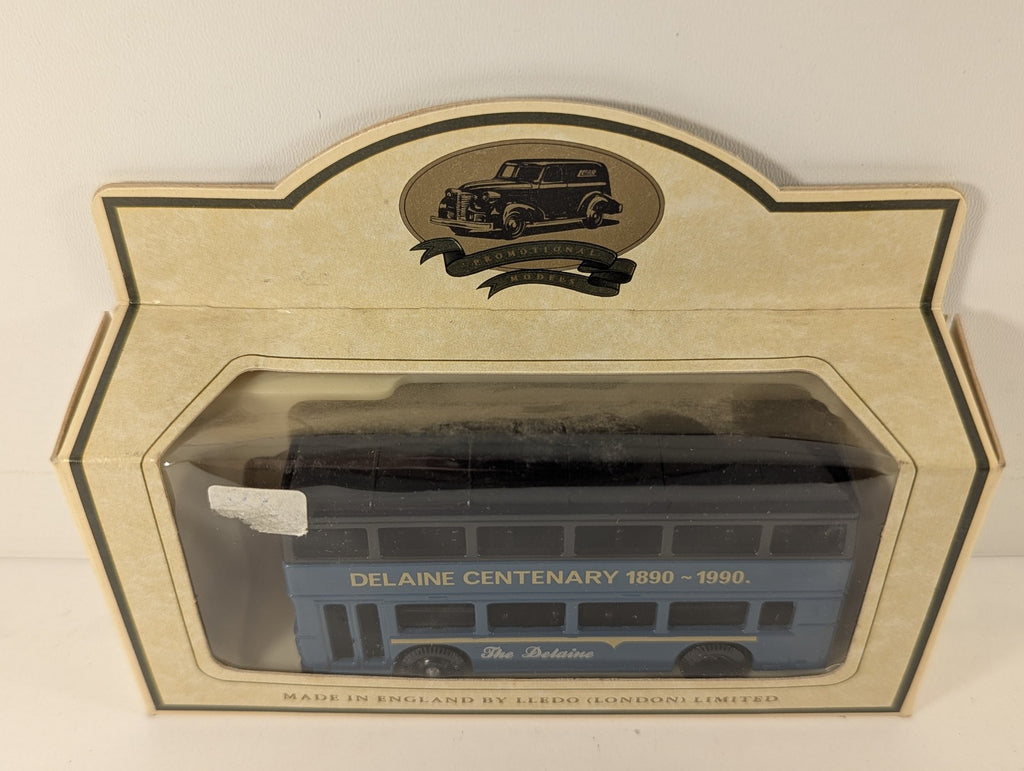 Lledo Double Decker Bus Delaine Centenary 1890-1990 Die-cast Model Bus