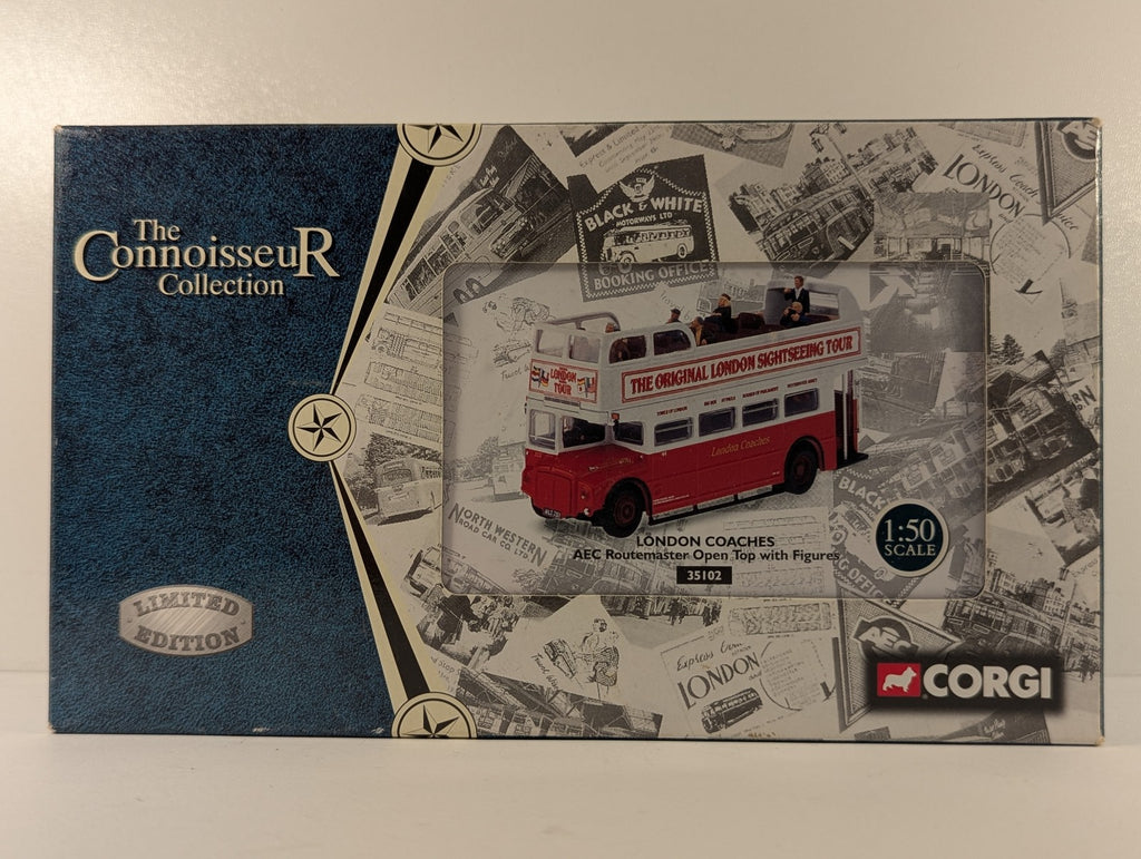 Corgi 1:50 AEC Routemaster Open Top with Figures Die-cast Model Bus RM 753