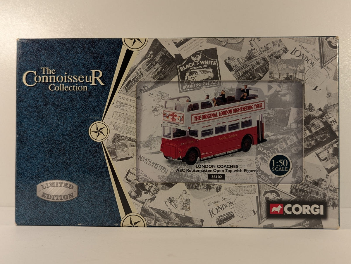 Corgi 1:50 AEC Routemaster Open Top with Figures Die-cast Model Bus RM 753