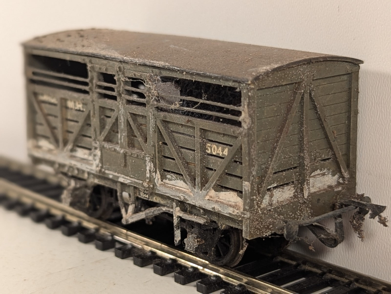 Kitbuilt OO Gauge Midland Railway Large Cattle Van Goods Wagon 5044