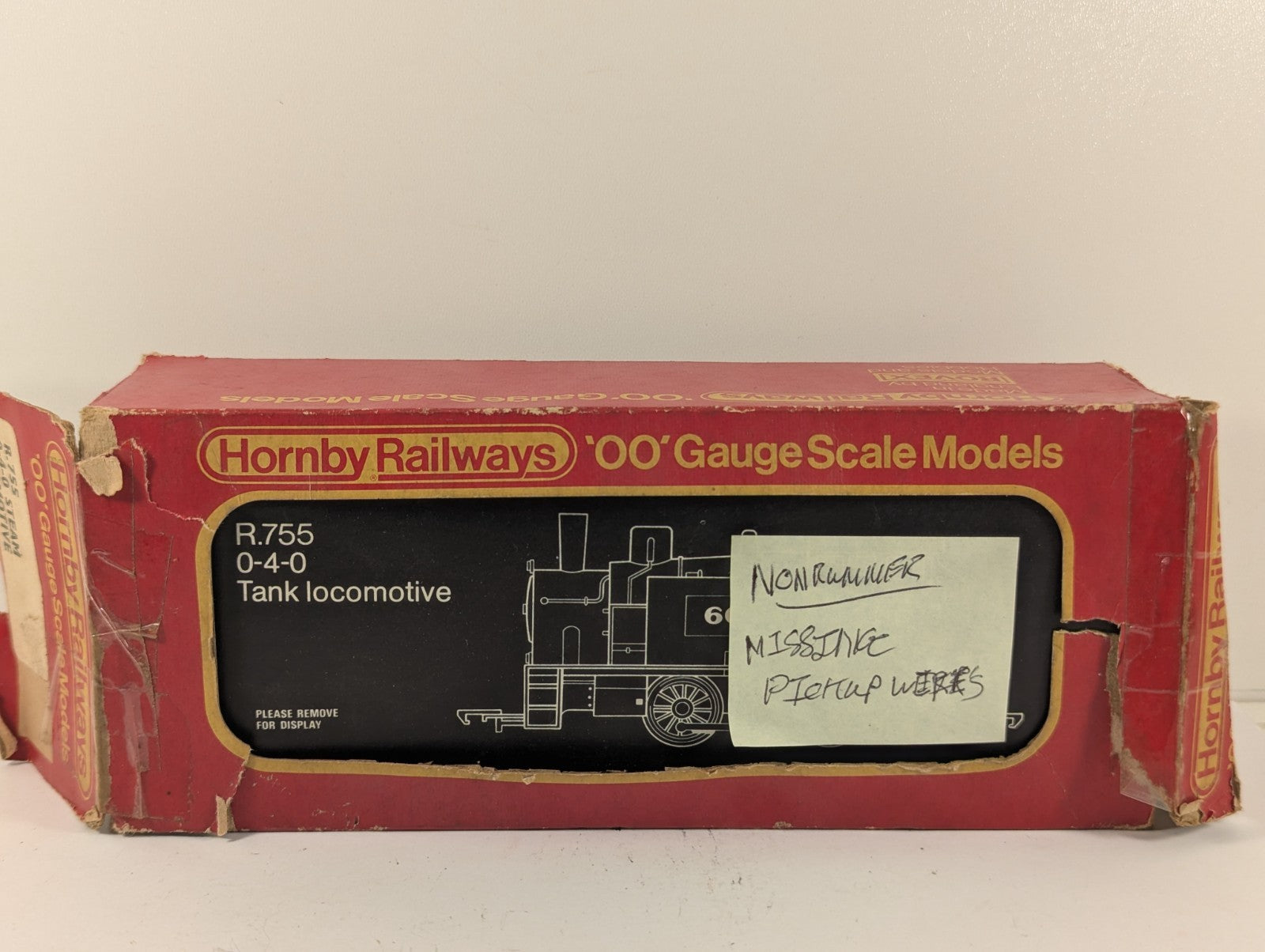 Tri-ang Hornby R755 OO Gauge 0-4-0 Tank Locomotive Spares/Repair
