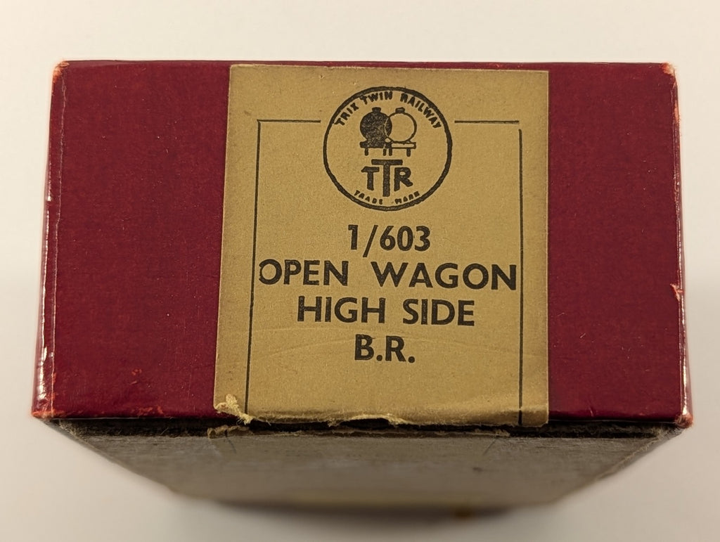 Trix Twin Railway OO Gauge Open Wagon High Side Goods Wagon 12738 BR Grey 1/603