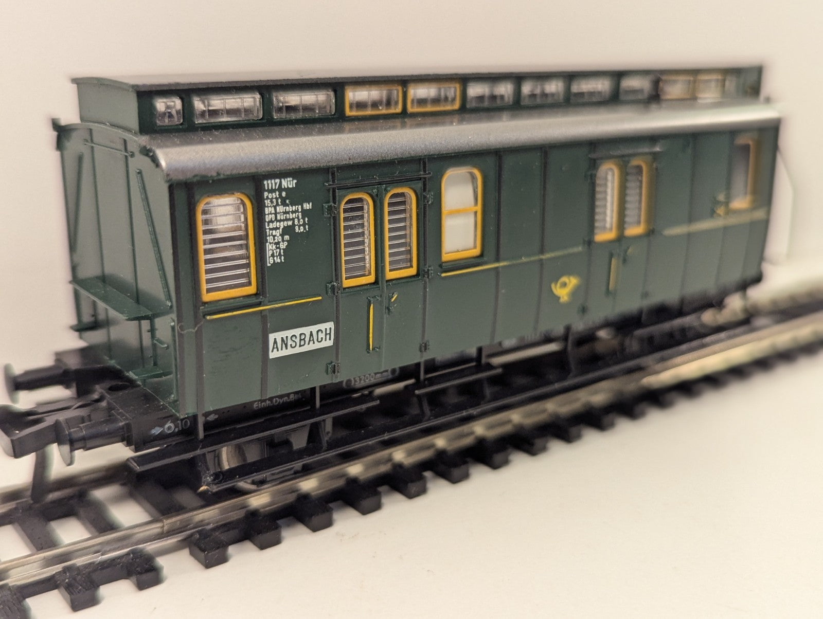 Fleischmann HO Gauge German Postal Coach Mail Wagon