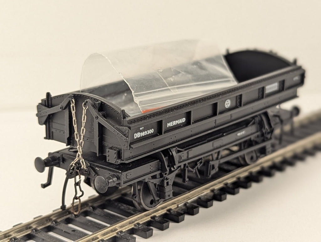 Flangeway ME-3 Mermaid ballast wagon in BR black DB989264