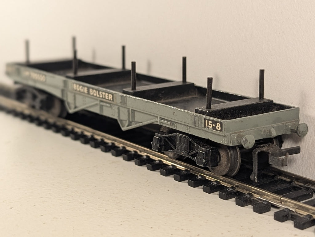 Hornby Dublo OO Gauge 30-Ton Bogie Bolster Wagon Goods Wagon M720550 BR Grey