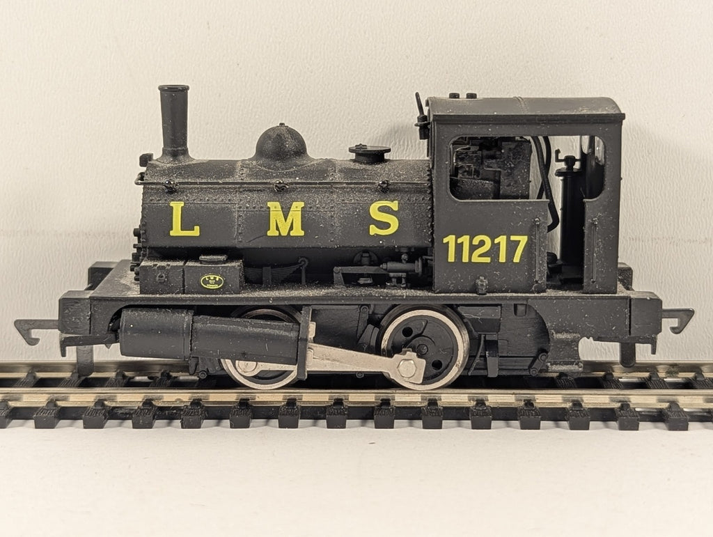 Dapol OO Gauge L&Y Pug 0-4-0 Locomotive 11217 LMS Black D1