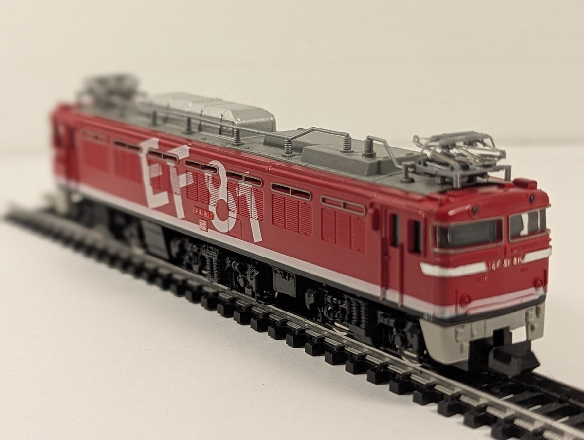 Tomix N Gauge JR EF81 Electric Locomotive (Rainbow) EF81 93 JR Rainbow Red 2153