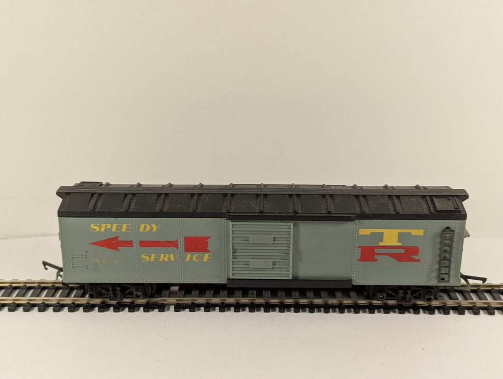 Tri-ang R136 OO Gauge Grey Speedy Service Boxcar
