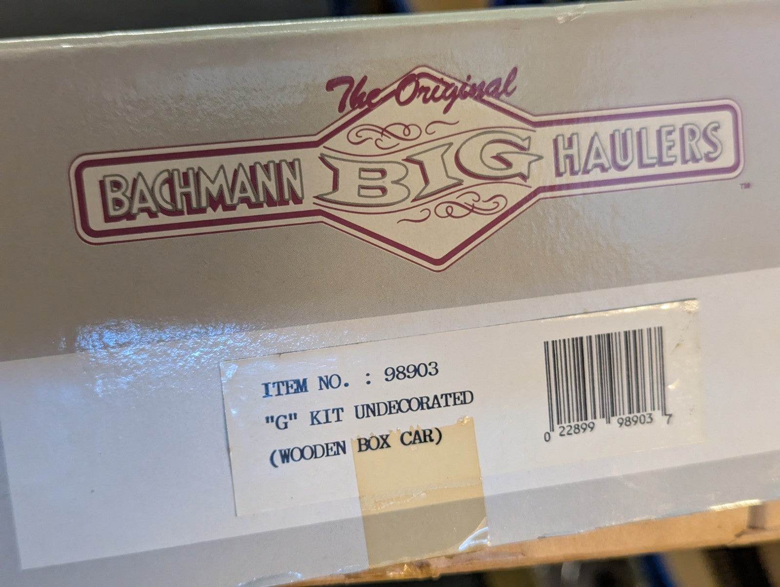 Bachmann Big Haulers 98903 G Gauge Wooden Boxcar Kit - built