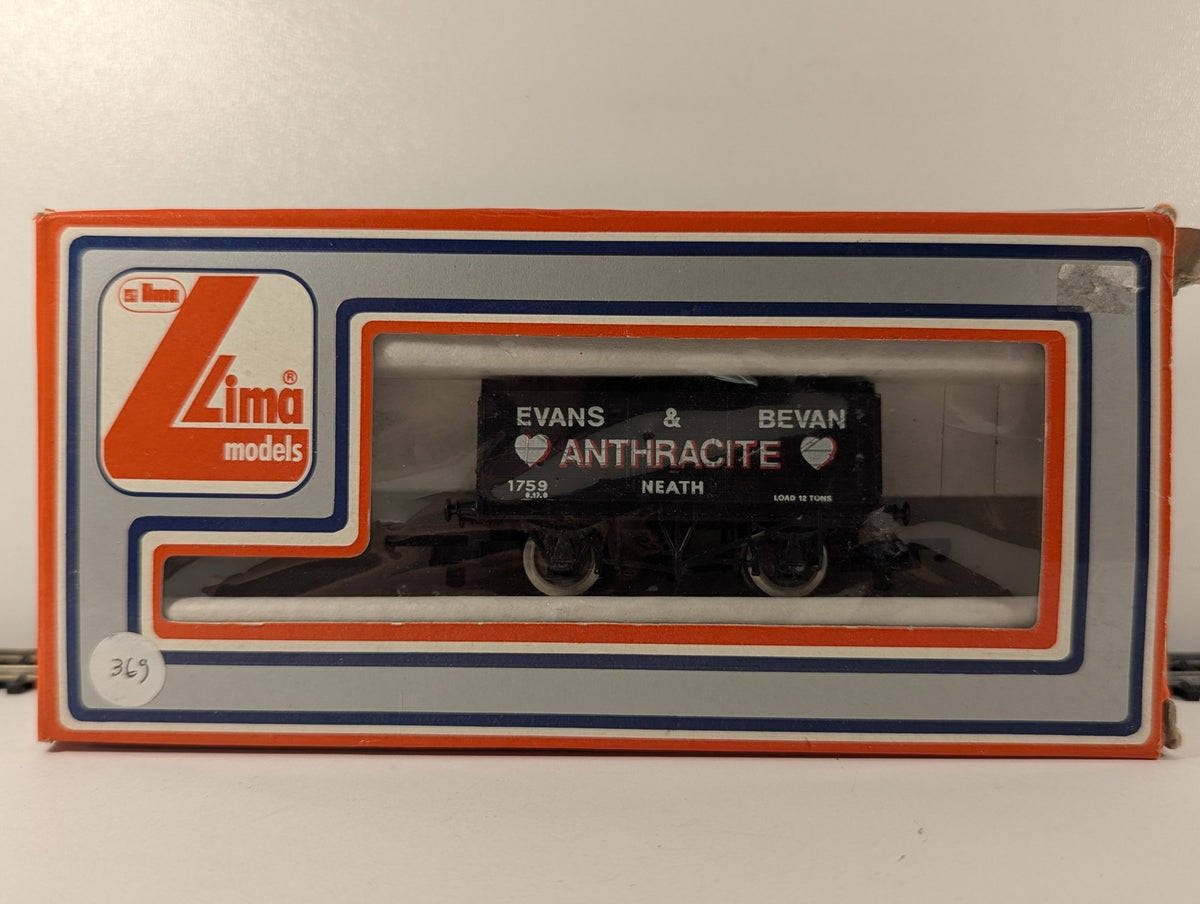 Lima OO Gauge 7 Plank Wagon Evans & Bevan Anthracite Goods Wagon 1759 30 5613 W