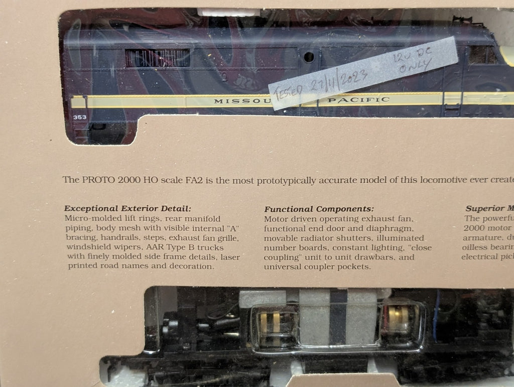 Proto 2000 8369 HO Gauge Alco FA2 Diesel Locomotive Missouri Pacific No. 353
