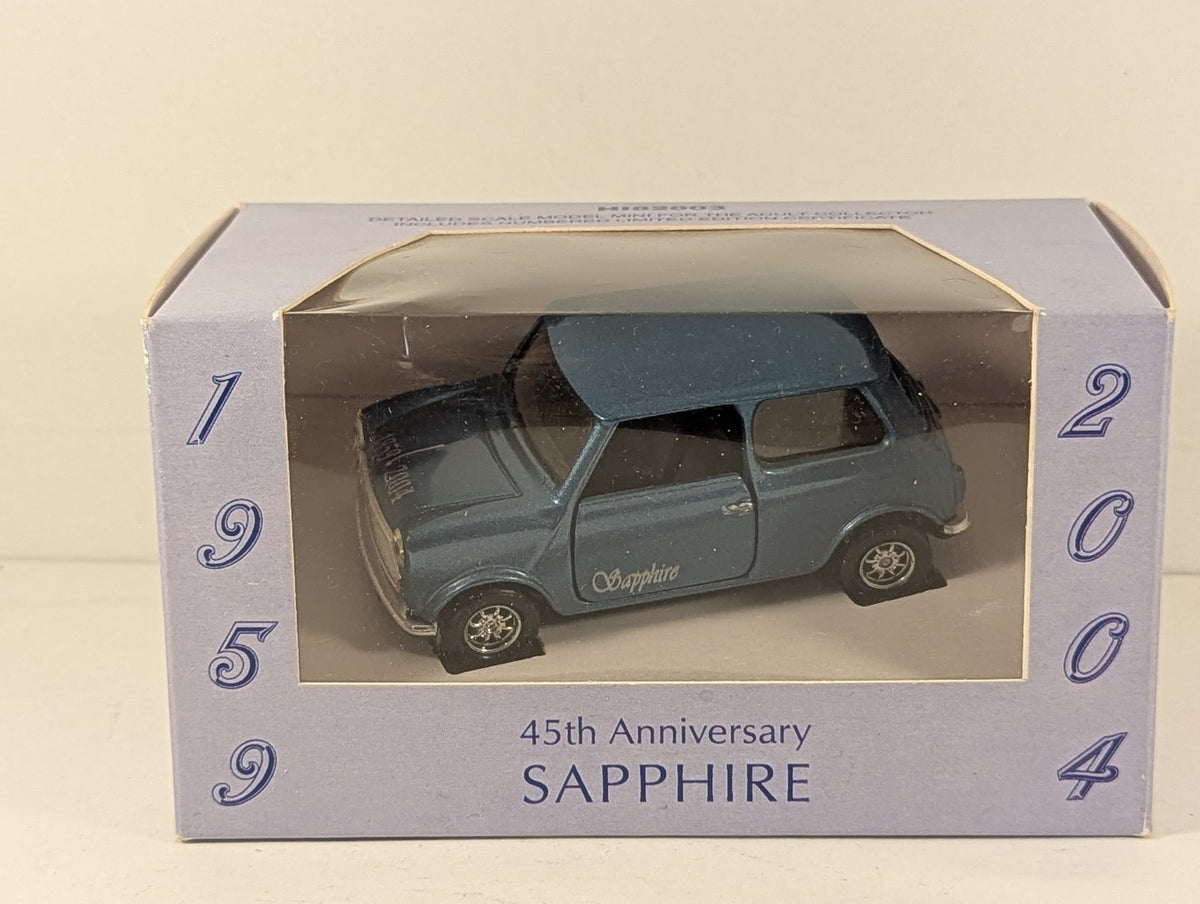 Lledo Mini - 45th Anniversary Sapphire Die-cast Vehicle ANV 45 Sapphire Blue