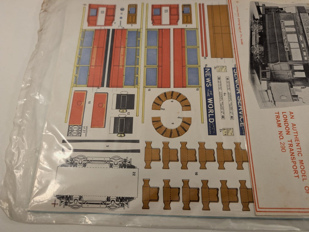 Lilliput Miniatures London Transport Tram No. 290 – Card Model Kit (OO/HO Scale)